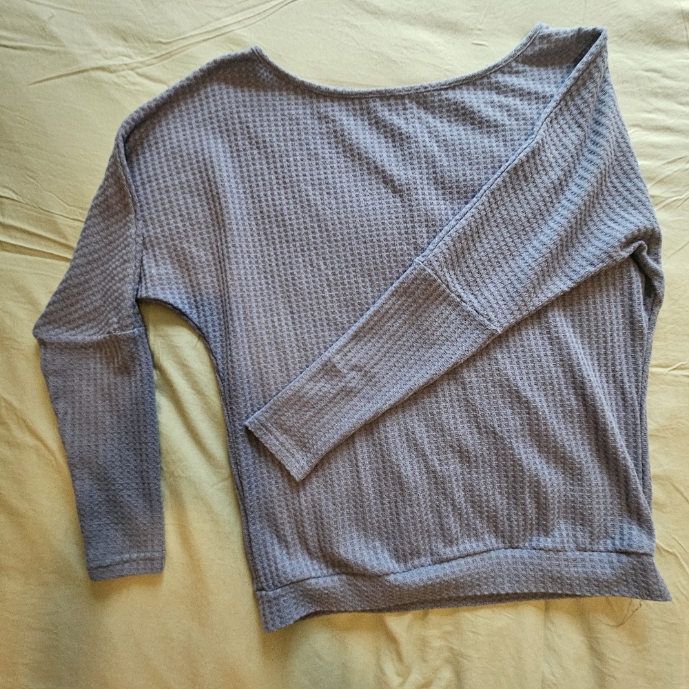 Knit scoop neck top